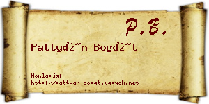 Pattyán Bogát névjegykártya